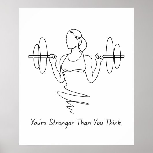 Poster Vous êtes plus fort que vous ne pensez - Motivatio (Devant)