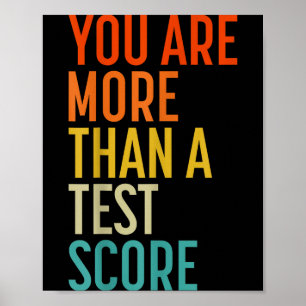 Poster Vous êtes plus qu'un score de test Vintage Profess