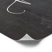 Poster Vous êtes regretté ici panneau de table de mariage (Coin)