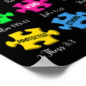 Poster Vous Êtes Sensibilisation sur l'autisme Puzzle Bib (Coin)