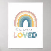 Poster Vous êtes si aimé Rainbow Baby Nursery (Devant)