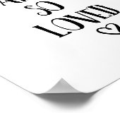 Poster Vous Êtes Si Aimé Typographie Love Citation (Coin)