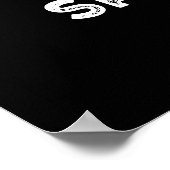 Poster Vous êtes Spe-shell Funny Tortoise Pun Dark BG (Coin)
