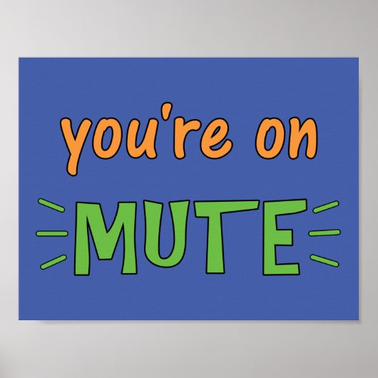 Poster Vous êtes sur Mute (Devant)