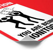 Poster Vous Êtes Surveillé - Humour De Bureau (Coin)