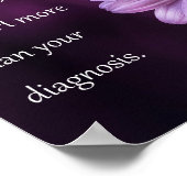Poster "Vous êtes tellement plus que votre diagnostic" (Coin)