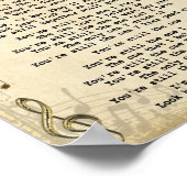 Poster Vous êtes toujours The One Song Lyric Guitar Print (Coin)