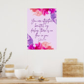 Poster "Vous êtes tout à fait belle" vers de la Bible (Cuisine)