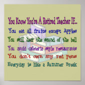 Poster Vous êtes un enseignant à la retraite SI...Art Pri (Devant)