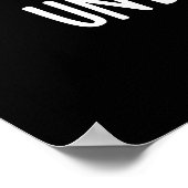 Poster Vous êtes Unbelieva-bao Funny Dimsum Bao Pun Dark (Coin)