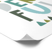 Poster Vous êtes une typographie merveilleuse pour les en (Coin)