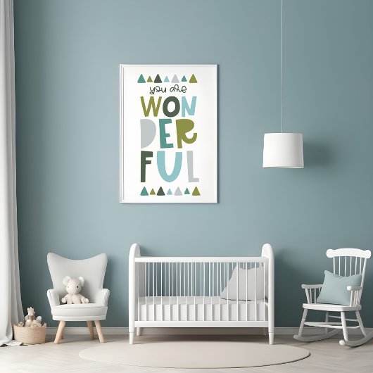 Poster Vous êtes une typographie merveilleuse pour les en