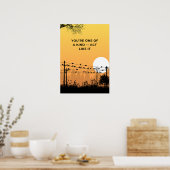 Poster Vous êtes unique — agissez en conséquence. Motivat (Cuisine)