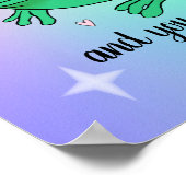 Poster Vous Êtes Valide Happy Cute Supportive Rainbow Fro (Coin)