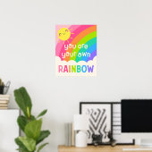 Poster Vous êtes votre propre arc-en-ciel (Bureau à domicile)