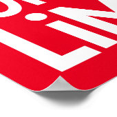 Poster Vous Êtes Votre Seule Citation Motivationnelle Lim (Coin)