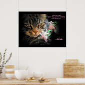 Poster Vous Existez Pour Love Cat Haiku (Cuisine)