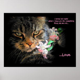 Poster Vous Existez Pour Love Cat Haiku