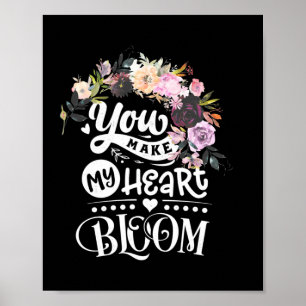Poster Vous Faisez Fleurir Mon Coeur
