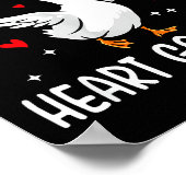Poster Vous faites aller mon cœur Honk Valentine Oie  (Coin)