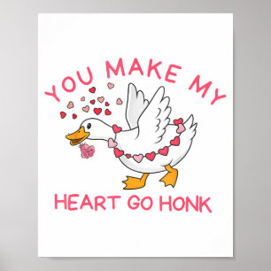 Poster Vous faites battre mon cœur Honk Saint-Valentin dr