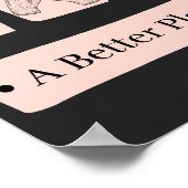 Poster Vous Faites Du Monde Un Meilleur Endroit Anniversa (Coin)