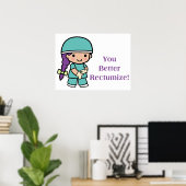 Poster Vous feriez mieux de retomber (Bureau à domicile)