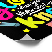 Poster Vous Gluirez Lorsque Vous Montrez Ce Que Vous Save (Coin)