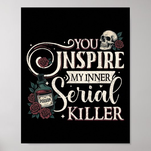 Poster Vous Inspire Mon Intérieur Serial Killer Retro Éff (Devant)