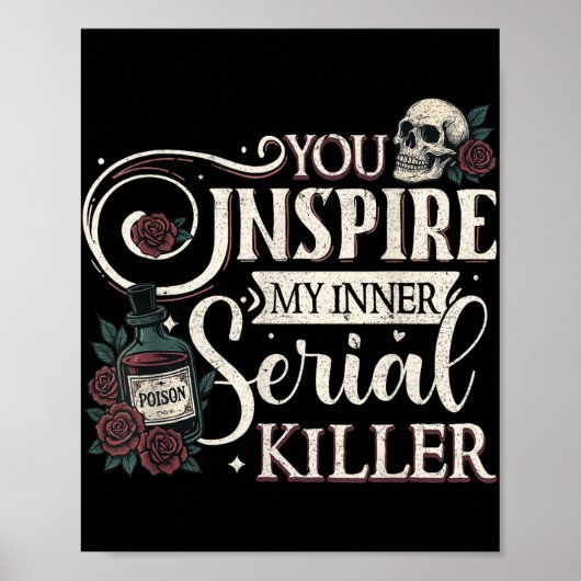 Poster Vous Inspire Mon Intérieur Serial Killer Retro Éff (Devant)