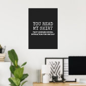 Poster vous lisez mes thés assez d'interaction sociale (Bureau à domicile)
