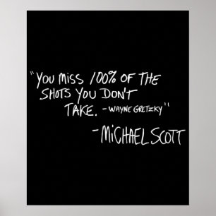 Poster Vous manquez 100 des chaussures que vous ne prenez