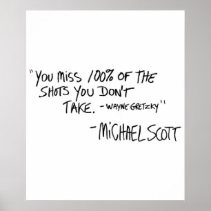 Poster Vous manquez 100 des chaussures que vous ne prenez