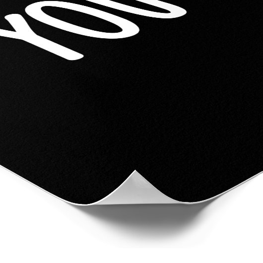 Poster Vous Me Complétez Funny Bacon Oeuf Pun Dark BG (Coin)