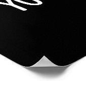 Poster Vous Me Complétez Funny Burger Fries Pun Dark BG (Coin)