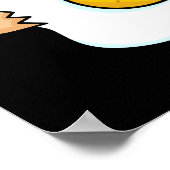 Poster Vous Me Crackez Drôle Oeuf Pun Dark BG (Coin)