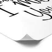 Poster Vous me manquez, seul, en disant : (Coin)