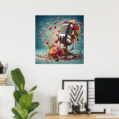 Poster Vous Me Remplissez Le Coeur Avec La Chanson - Retr (Bureau à domicile)