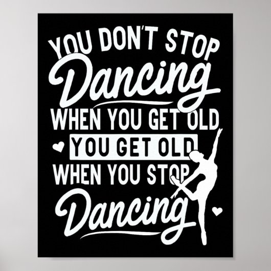 Poster Vous n'arrêtez pas de danser quand vous obtenez de (Devant)