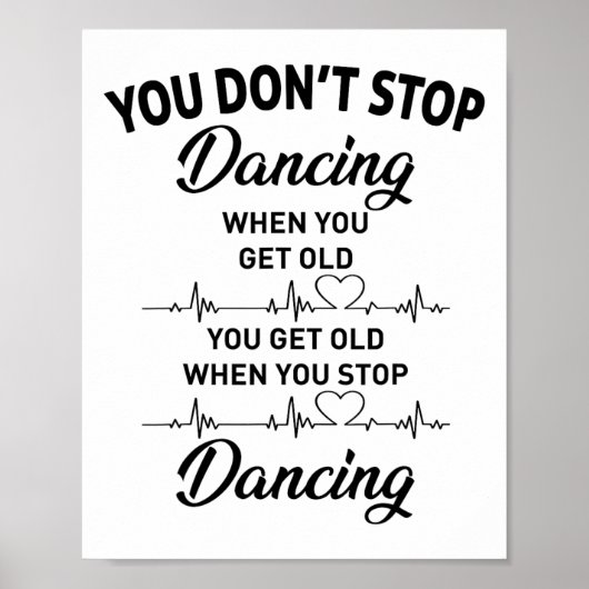 Poster Vous n'arrêtez pas de danser quand vous obtenez de (Devant)
