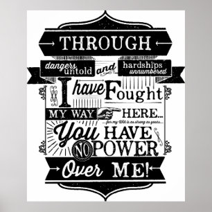 Poster Vous n'avez aucun pouvoir sur moi