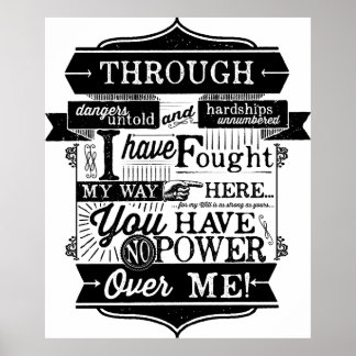 Poster Vous n'avez aucun pouvoir sur moi