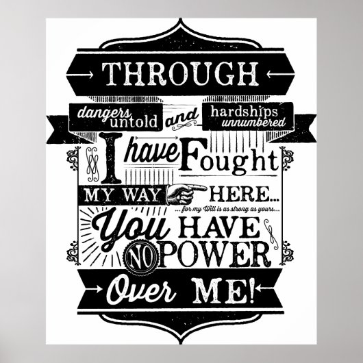 Poster Vous n'avez aucun pouvoir sur moi (Devant)