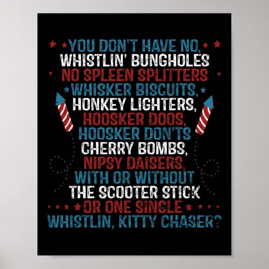 Poster Vous n'avez pas de trous de bunghole sifflants Fun (Devant)