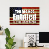 Poster Vous n'avez pas droit à ce que j'ai gagné (Bureau à domicile)