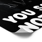 Poster Vous n'avez rien vu de drôle Chat noir (Coin)