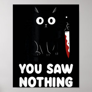 Poster Vous n'avez rien vu de drôle Chat noir