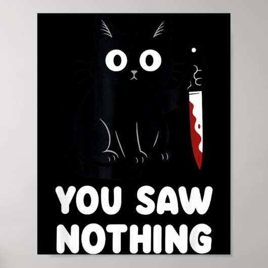 Poster Vous n'avez rien vu de drôle Chat noir (Devant)
