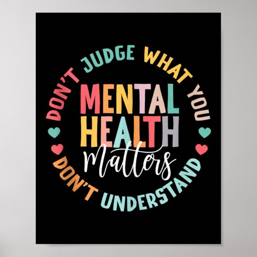 Poster Vous Ne Comprenez Pas La Sensibilisation À La Sant (Devant)