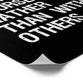 Poster Vous ne devez rivaliser qu'avec une seule personne (Coin)